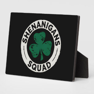Plaque Photo Équipe Shenanigans Shamrock de la Saint-Patrick