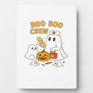 Plaque Photo Équipière Boo Boo Infirmière Drôle Halloween Fantô