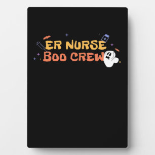 Plaque Photo Équipière infirmière des urgences ER Halloween C