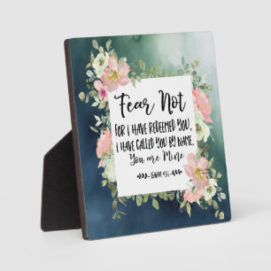 Plaque Photo Ésaïe 43:1 Ne Crains Pas Car Je Vous Ai Racheté La