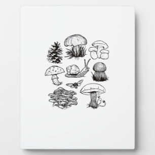 Plaque Photo esthétique Cottagecore Goblincore Champignon Escar