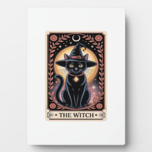Plaque Photo Esthétique Sorcière Halloween Amoureux de Chats Ta