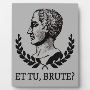 Plaque Photo Et Tu, Brute ? Citation de Jules César de Shakespe