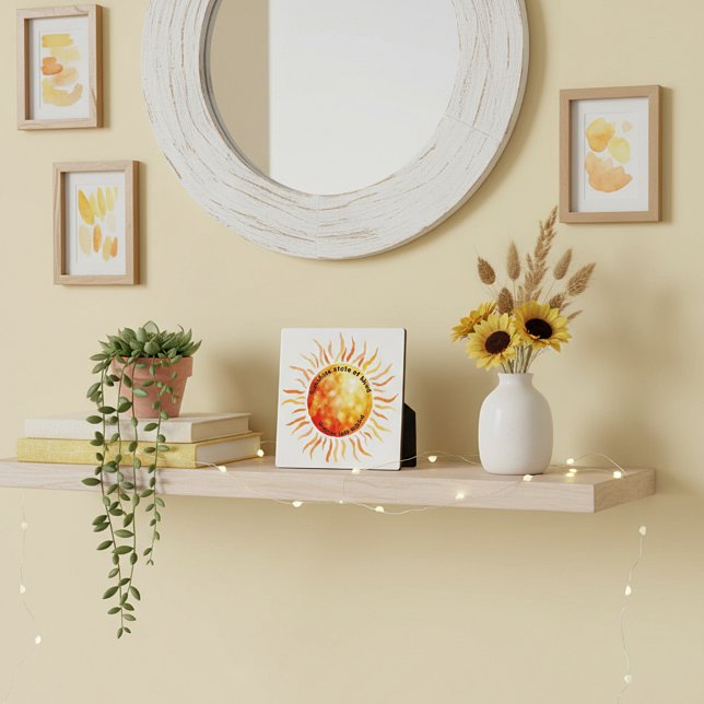 Plaque Photo État d'esprit Sunshine, Inquiétudes laissées derri (Créateur téléchargé)