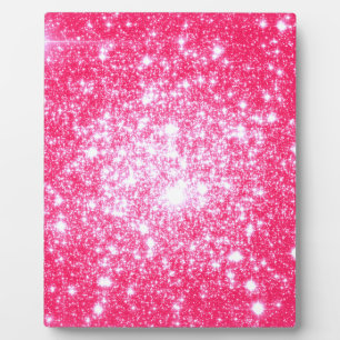 Plaque Photo Étoiles roses brillantes