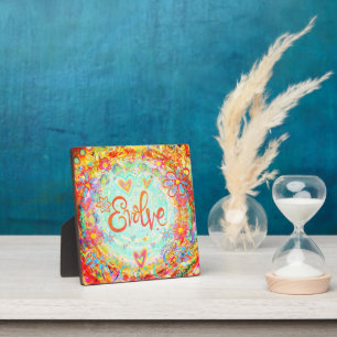 Plaque Photo Évolue Joli Floral Inspiration Easel