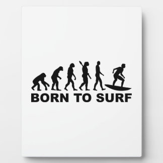 Plaque Photo Evolution Surfing Né au surf