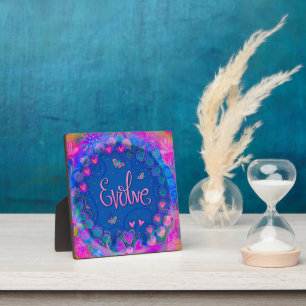 Plaque Photo Évolution Whimsical Fun Cute Floral Inspirivity