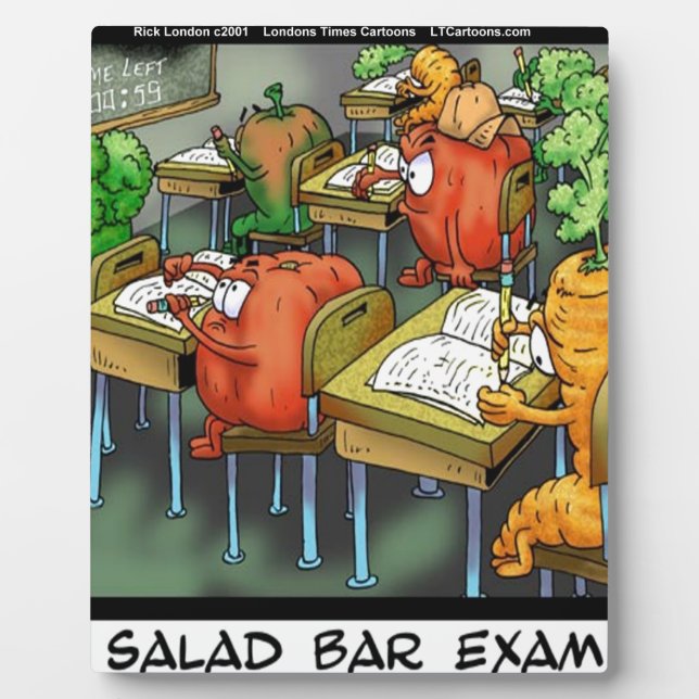 Plaque Photo Examen drôle du bar à salades (Devant)
