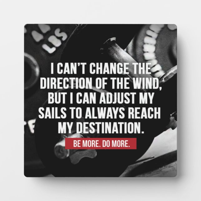 Plaque Photo Exercice de musculation Mots Motivationnels (Devant)