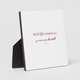 Plaque Photo Exodus 14:14, le LORD veut combattre pour toi,