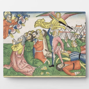 Plaque Photo exodus 32 15-23 Moïse breaking the stone tablets,