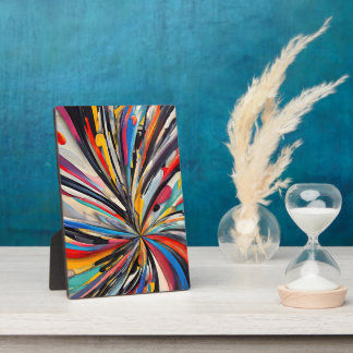 Plaque Photo Explosion Abstraite vive Art moderne