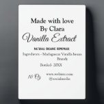 Plaque Photo Extrait de vanille fait maison ajouter les ingrédi<br><div class="desc">Conception</div>