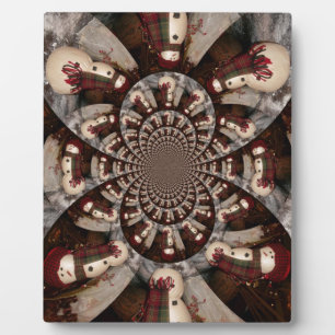 Plaque Photo Extraordinaire Snowman