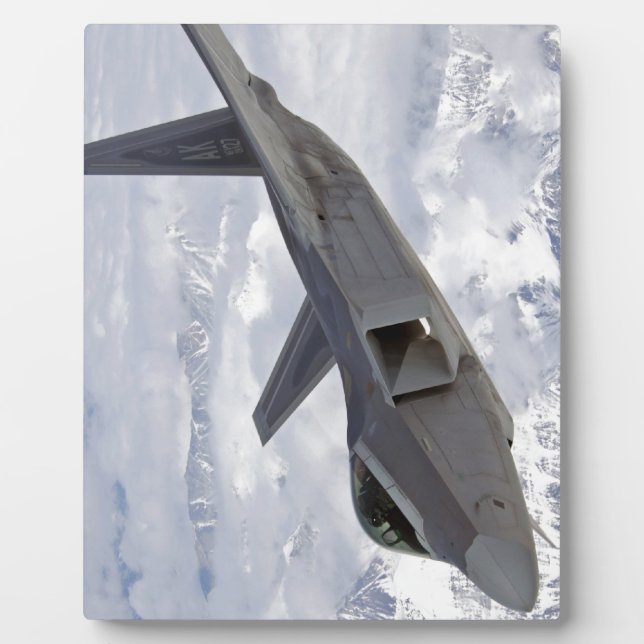 Plaque Photo F-22 Raptor-Elmendorf AFB (Devant)