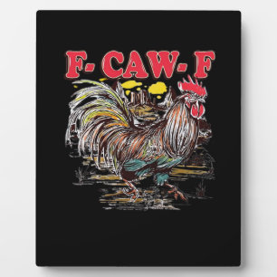Plaque Photo F-Caw-F Coq Hei Hei Moana Classique Drôle Graphiqu