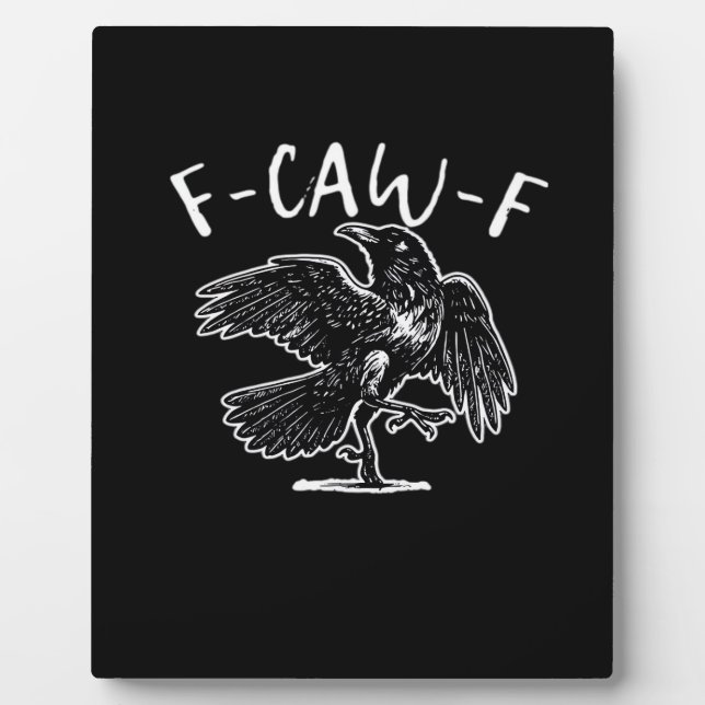 Plaque Photo F-Caw-F Drôle Tendance (Devant)
