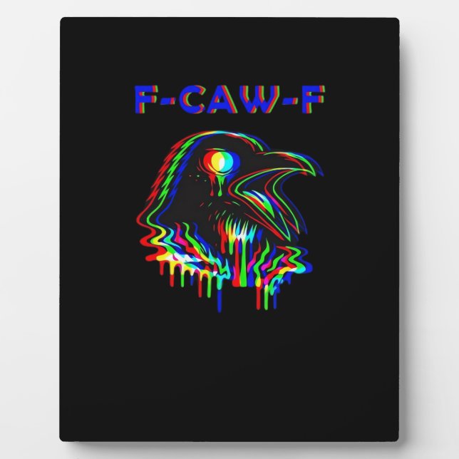 Plaque Photo F-Caw-F Halloween Music Party Essential (Devant)