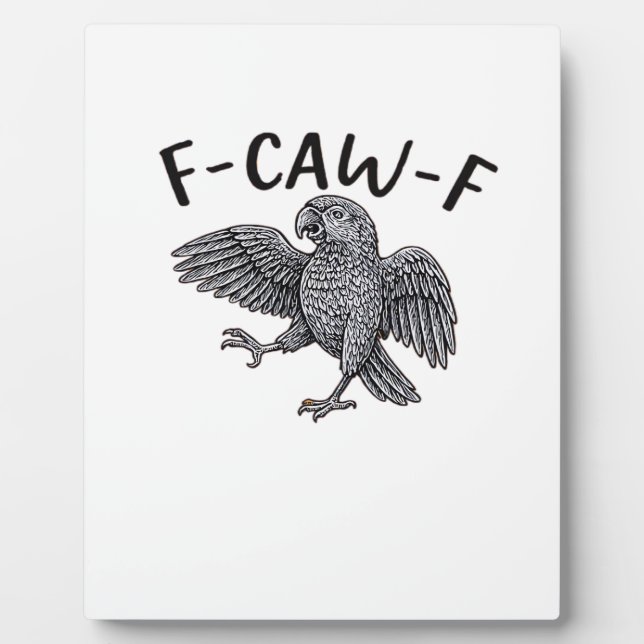 Plaque Photo F Caw F Minimal Clean Design (Devant)