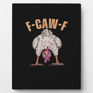 Plaque Photo F Caw F Poulet Drôle Classique Style Rétro Cool