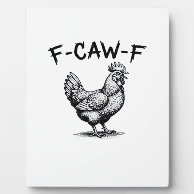 Plaque Photo F-Caw-F Poulet Essentiel (Devant)