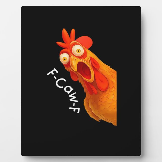 Plaque Photo F-Caw-F Poulet Essentiel Classique Rétro (Devant)
