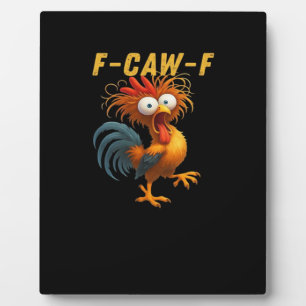 Plaque Photo F-Caw-F-Poulet Essentiel Rétro Classique