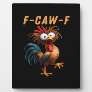 Plaque Photo F-Caw-F Style gothique corbeau humour drôle vintag