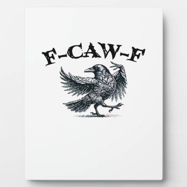 Plaque Photo F-Caw-F Style Rétro (Devant)