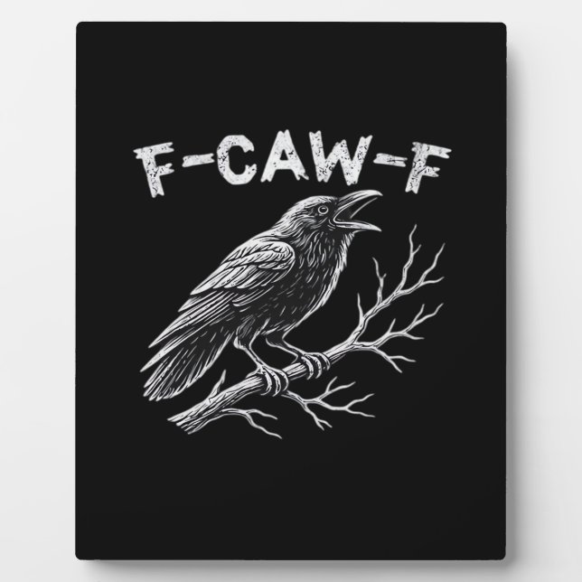Plaque Photo F-Caw-F Style Rétro Classique (Devant)