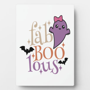 Plaque Photo Fa BOO Lous Fa BOO Lous Halloween Ghost