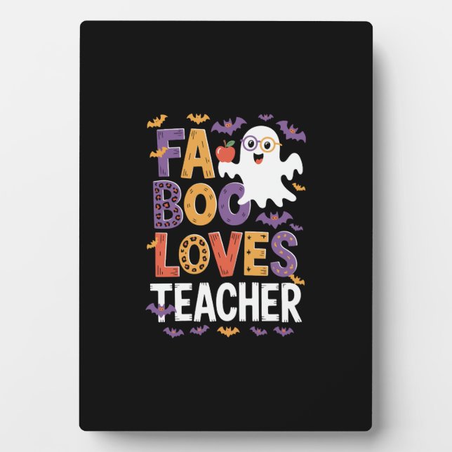 Plaque Photo Fab Boo Lous Rétro Halloween (Devant)