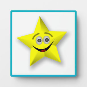 PLAQUE PHOTO FACE STAR