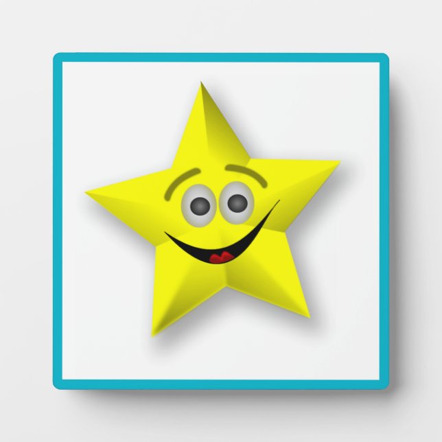 PLAQUE PHOTO FACE STAR (Devant)