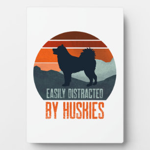 Plaque Photo Facilement Distrait Par Les Promenades De Chiens H