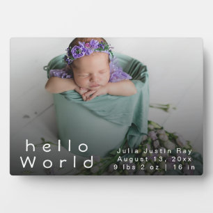 Plaque Photo Faire Annonces de Naissance Collage Photo de Nouve