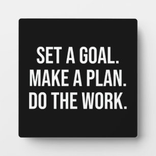 Plaque Photo Faire Le Travail - Succès Hustle Gym Motivationnel