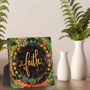 Plaque Photo Faith Whimsical Boho Jolie Inspirivity Easel