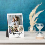 Plaque Photo Famille de collage de photos et de textes personna<br><div class="desc">Faites une famille personnalisée Plaque photo de Ricaso - ajoutez vos propres photos - photo collage cadeaux</div>