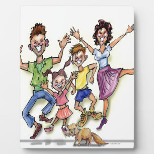 Plaque Photo Famille heureuse