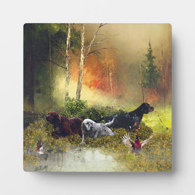 Plaque Photo Famille Setters (Devant)