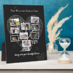 Plaque Photo Family Name Photo Collage | Family Tree Heart<br><div class="desc">The Family Tree of Personalized Plaque displays photos of your family members on a beautiful heart tree, with family name and lovely quote. Display your family or multiple generations of photos, add as many photos as needed. Add your custom wording to this design by using the "Edit this design template"...</div>