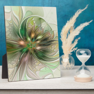 Plaque Photo Fantaisie Abstraite Moderne Fleur Fractale Colorée
