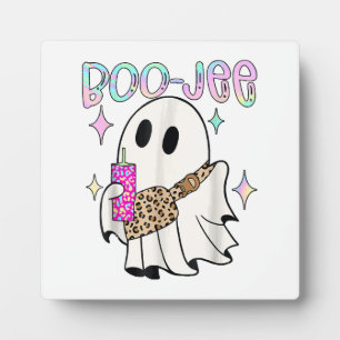 Plaque Photo Fantôme drôle d'Halloween Boo Jee