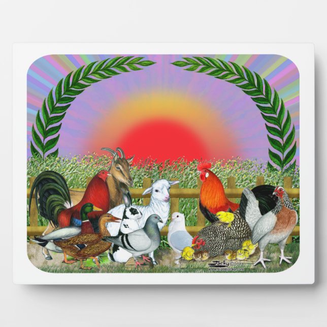 Plaque Photo Farm Animals (Devant)