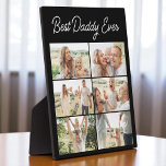 Plaque Photo Father's Day 6 Photo Collage Best Daddy Ever<br><div class="desc">Celebrate Fathers Day with this custom 6 photo collage plaque designed to honor the Best Daddy Ever. Personalize it with six favorite moments to create a heartfelt display he can keep forever. Printed on smooth, high-quality wood, this modern keepsake makes a meaningful gift for his desk, shelf, or home office....</div>