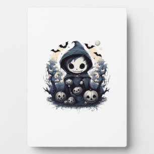 Plaque Photo Faucheur Chibi encapuchonné Halloween - Fan Dark W