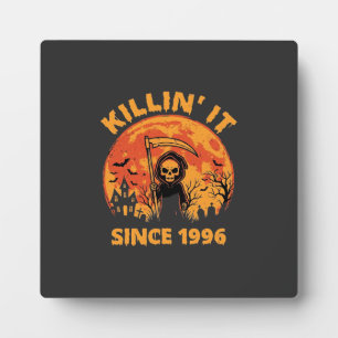 Plaque Photo Faucheur d'Halloween depuis 1996 Conception d'anni