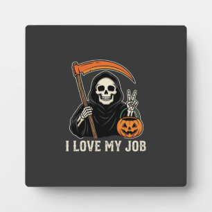 Plaque Photo Faucheuse j'aime mon travail conception d'Hallowee